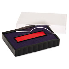 Replacement Pad, f/E4754/E4752 Date Stamp, Blue/Red
