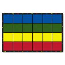 Learning Grid Rug, 7'6"x12', Multi