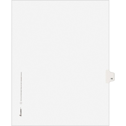 INDEX,SD,LTR,WHT,16,25/PK