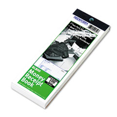 Money Receipts, Carbonless, 2 Parts, 2-3/4"x7", 100/BK