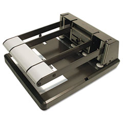 Heavy-Duty Punch, Adjustable, 2-3HP, 9/32",160 Sht,Black
