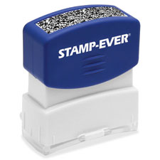 Pre-Ink Security Block, 9-/16"x1-11/16", Blue