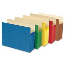File Pockets, Letter, 5-1/4" Exp, 5/BX, Asst