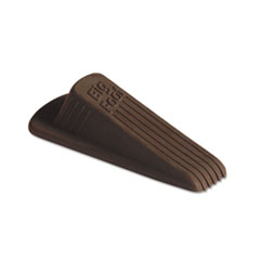 No-Slip Doorstop, Rubber, 2-1/4"x4-3/4"x1-1/4", Brown
