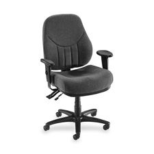 Multi-Task Chair,High-Back,26-7/8"x26"x39"to42-1/2",Blue