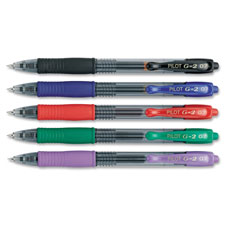 Gel Pen,Retractable/Refillable,Fine Point,Black