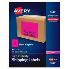 LABEL,SHPNG,NEON,8.5X11,GRN