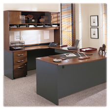 Bush Business Furniture  Credenza Shell, 71"x23-3/8"x29-7/8", Hansen CHY/GPHT