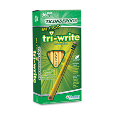 No 2 Pencil,Triangular Shape,Beginner W/Eraser,36/BX