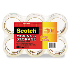 Moving Tape Refill Pack, 1-7/8"x54.6 Yds., 6 Rolls/PK, CL