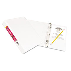Turn Ring View Binders, 5-1/2"x8-1/2", 1" Cap, White