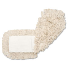Disposable Cotton Dustmop Refill, 24"x5", 12EA/CT, Natural