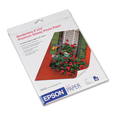 Premium Photo Paper, Glossy, 8"x10", 20/PK, White