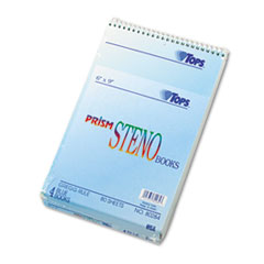 Steno Book, Gregg Ruled, 80 Sheets/PD, 6"x9", 4/PK, Blue