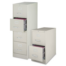 Vertical File, 22" Deep, 2-Dwr, 15"x22",28-3/8", LGY