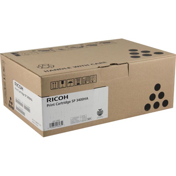 Genuine OEM Ricoh 406465 High Yield Black Toner (5000 page yield)