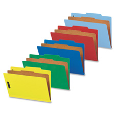 Classification Folders,1 Div, 2" Exp., Legal,10/BX, BE