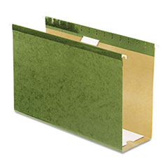 Hanging Folders, 4" Capacity, Legal, 25/BX, Standard Green
