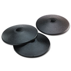 Stanchion Flat Bases, Box 2 of 2, 14"Diameter, 2/BX, Black