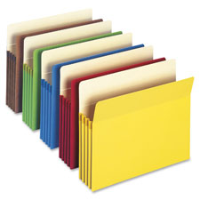 Top-Tab File Pocket, Ltr, 11-3/4"Wx9-1/2"H, 1-3/4" Exp, YW