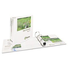 EZD View Binder, Heavyduty, 1-1/2" Cap, White