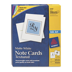 CARD,TEXTURED NOTE 50,WHT