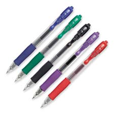 Gel Pen, Retractable, Refillable, Extra Fine Point, Blue