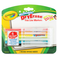 MARKER,DRY E,WASH,FINE,12CT