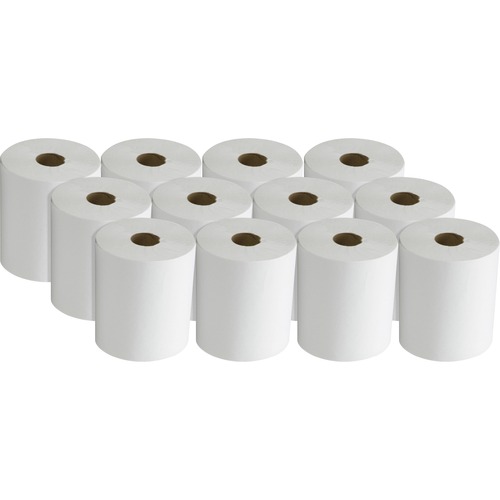 Paper Towel, Embossed, No Perforation, 600', White