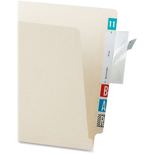 Self Adhesive Label/File Protectors,3-1/2"x2",100/PK,CL