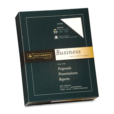 Business Paper, Cotton, 24 lb., 8-1/2"x11", 500/BX, White