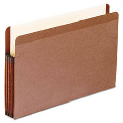 Expanding File Pockets,Vertical,3-1/2" Exp,Legal,10/BX,Red