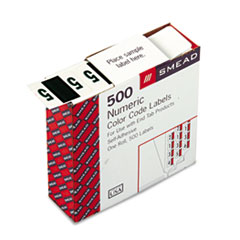 Numeric Coded Labels, "5", 1-1/4"x1", 500/RL, Dark Green