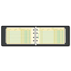 4-Ring Ledger Outfit,A-Z Tab Index,100-Pg,5"x8-1/2",BK Cvr
