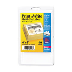 LABEL,4X6,40/PK,WHT