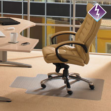 Anti-Static Chairmat, Lip, 36"x48", GNTN