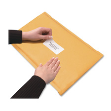 Bubble Mailer,w/ Malling Labels,7-1/2"x9-1/2",10/BX,Kraft