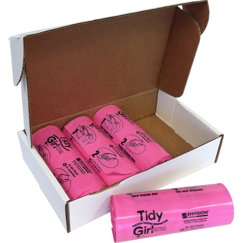 Feminine Hygiene Bags, 8-1/4"x13-1/4"x3-1/4", 600/BX, PK