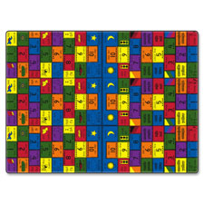 Amigos Classroom Rug, 6'x9', Rectangle, Multi