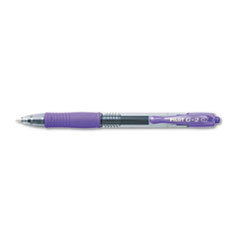 Gel Pen,Retractable/Refillable,Fine Point,Purple Ink