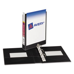 Turn Ring View Binders, 8-1/2"x5-1/2", 1" Cap, Black