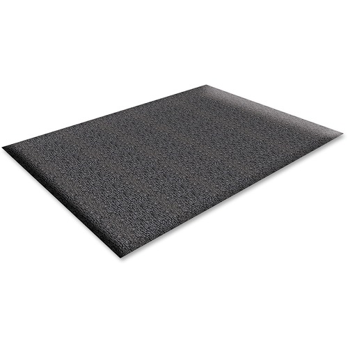 Anti-Fatigue Mat, Nitrile Rubber/Vinyl, 3'x5', Black