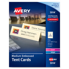 CARDS,TENT,EMB,2UP,100PK,IY