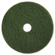 Scrubbing Floor Pads, Hvy-Dty, 13", 5/CT, Green