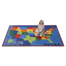 RUG,KVL+,USA MAP,8X12