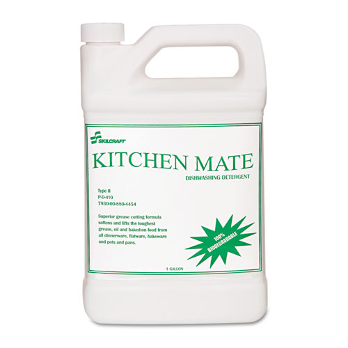 Dishwashing Liquid, Biodegradable, 1 Gallon Bottle, 6/BX