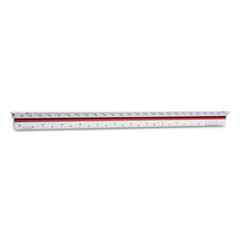 Architect Triangular Scale,12" Long,Plastic,White