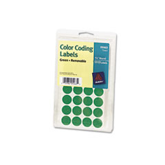 LABEL,ROUND,3/4"DIA,GRN