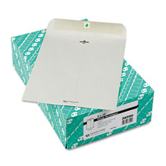 Gummed Clasp Envelope, 28Lb, 9"x12", 100/BX, Gray