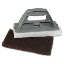 Cleaning Pad Holder, w/2 PADS, 4-1/2"X10", 12/ST, Gray